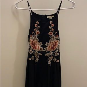 Romper with long skirt